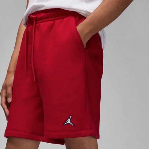 Jordan Essentials Mens 7" Fleece Shorts Training Gym Basketball Red XL - Picture 1 of 9